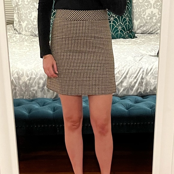 J Crew Houndstooth Skirt - Picture 5 of 6